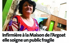 Voir l'actualité - Portrait de Sandra GOBIN, Infirmière au Point Santé de La Maison de l'Argoat (article Télégramme du 13/07/2023