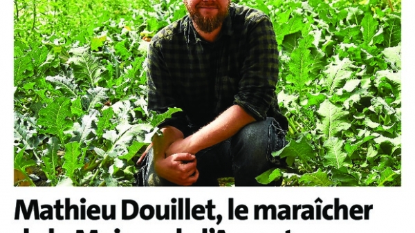 [illustration] - Portrait de Mathieu DOUILLET, encadrant du chantier Maraichage de la Maison de l'Argoat - les actualités de la maison de l'argoat